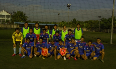 Giao lưu bóng đá với Phòng QLĐT và Phòng KHTC Tp.Mỹ Tho - Tiền Giang