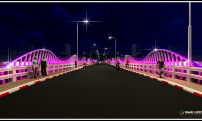 Thiết kế trang trí chiếu sáng Nghệ thuật cầu Nguyễn Trãi  - TP Mỹ Tho