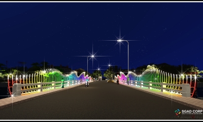 Thiết kế trang trí chiếu sáng Nghệ thuật cầu Bình Đức - TP Mỹ Tho