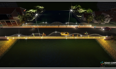 Thiết kế trang trí chiếu sáng Nghệ thuật cầu Bình Đức - TP Mỹ Tho