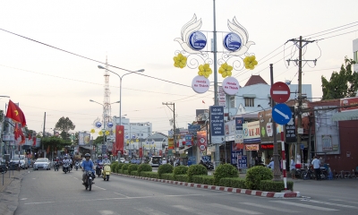 Đường phố TP. Thủ Dầu Một - Bình Dương rực rỡ đón chào năm mới 2016