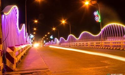 Thiết kế trang trí chiếu sáng Nghệ thuật cầu Nguyễn Trãi  - TP Mỹ Tho