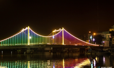 Thiết kế trang trí chiếu sáng Nghệ thuật cầu Quay - TP Mỹ Tho