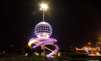 Thiết kế trang trí chiếu sáng Nghệ thuật Vòng xoay Trung Lương - TP Mỹ Tho